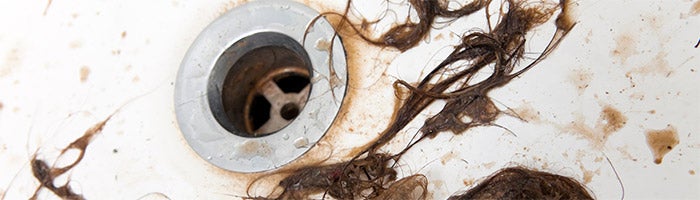 Just a little bit of hair clogging a shower drain : r/Plumbing